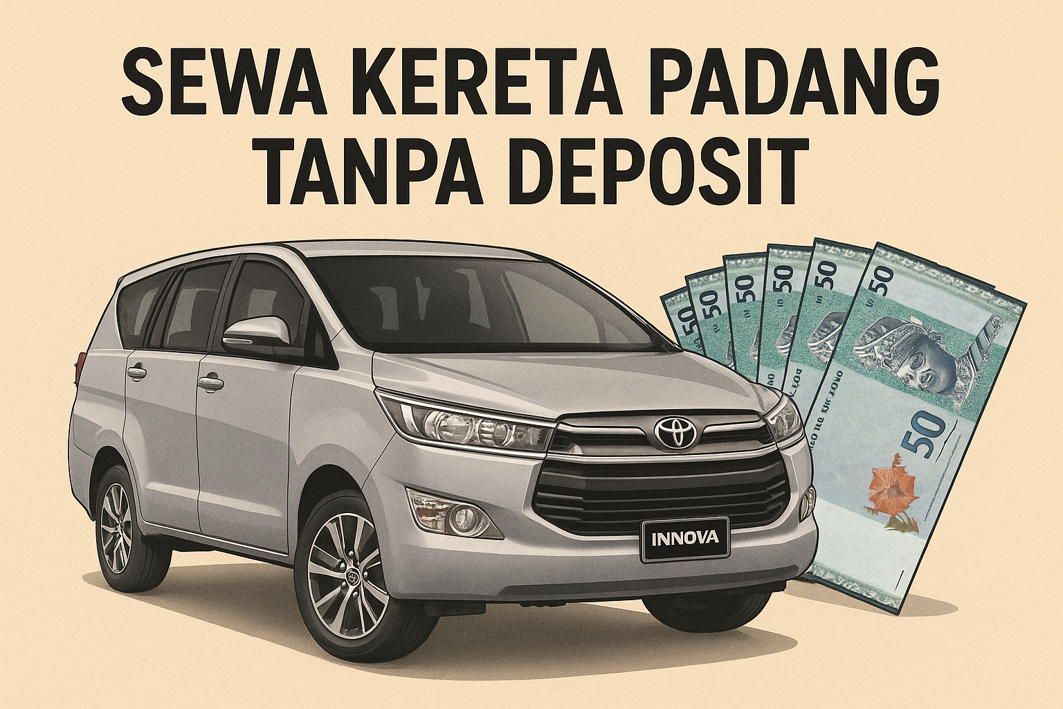 sewa kereta padang no deposit